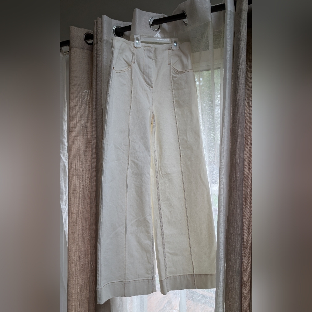 NWOT Rebecca Taylor Wide Leg Denim Pants